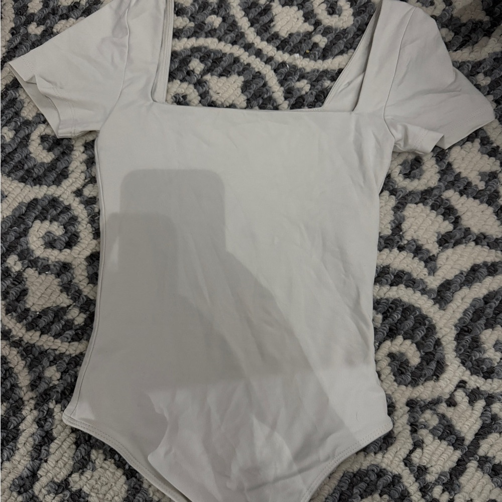 Babaton Cream Square Neck Bodysuit
